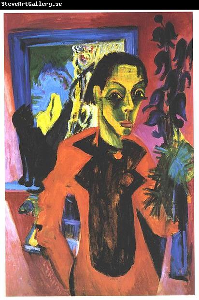 Ernst Ludwig Kirchner Selfportrait with shadow